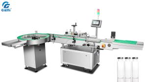 China 2 Head Rotary Lipstick Labeling Machine , 50mm Cosmetic Bottle Labeling Machine on sale