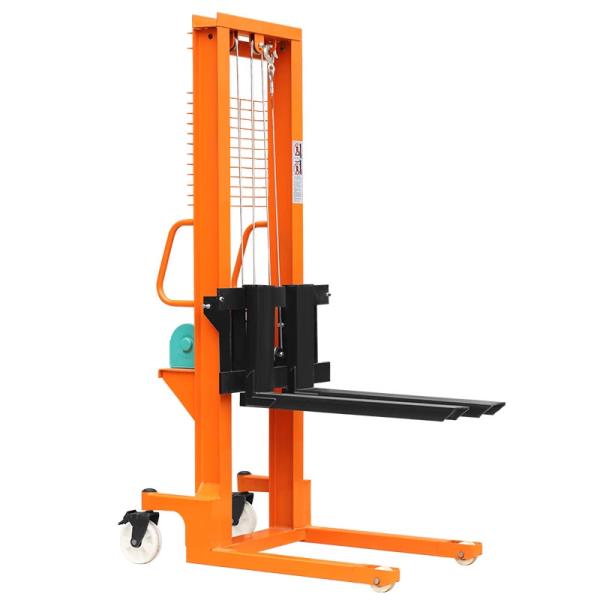 Quality Manual Pallet Stacker 1.6 - 3m Lifting Height Hand Hydraulic Forklift Pallet Truck for sale