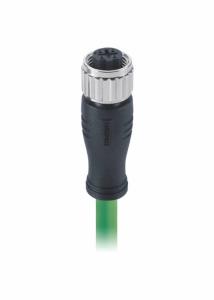 China EMI Shielded Free End M12 Ethernet Connector D Code With Cat5e S / FTP Cable on sale