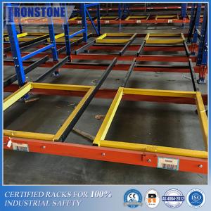 China Easy Integrating Gravity Push Back Rack For High Efficient Storage on sale