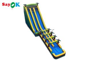 Wholesale Large Multi Channel PVC Inflatable Bouncer Slide With Pool from china suppliers