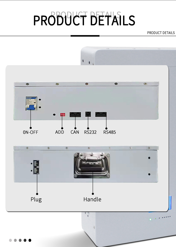 120AH White Wall Mounted Lithium Battery With BMS 48 Volt Lithium Ion Battery