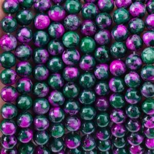 Wholesale 8mm Epidote Gems Beads Dark Ruby Zoisite Gemstone Beads Healing Crystal Stone Beads Beads For Jewelry Making from china suppliers