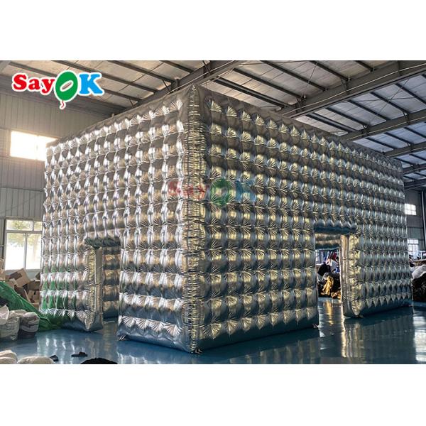 Customized Silver Inflatable Cube Tent For Party Wedding Show Exhibition Event Inflatable Air Tent