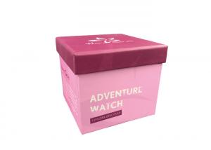 Wholesale Pink Reusable Paper Gift Packaging Box Fashionable Looking Eco - Friendly from china suppliers