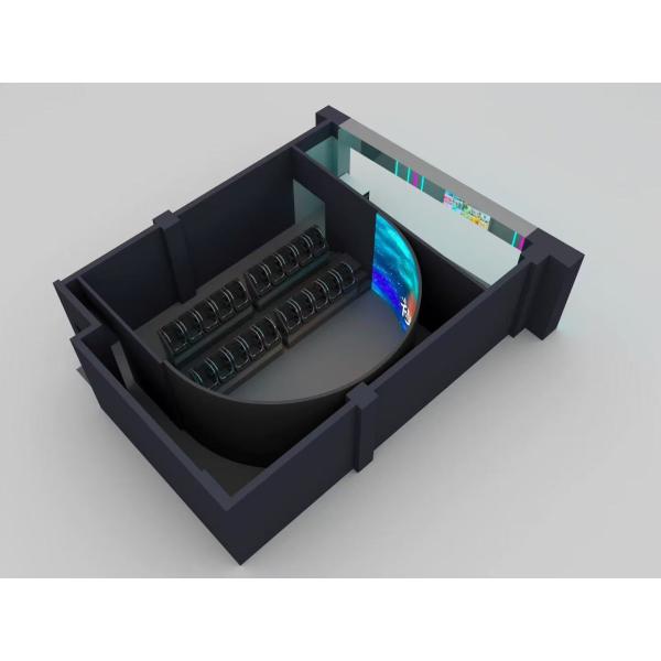High-Performance Curved Screen Cinema with Resin Composite Materials Modular Design and Quick Assembly for Theme Parks