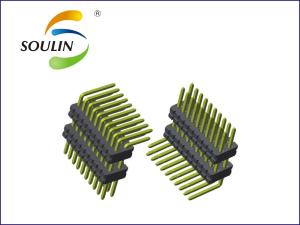 Double Row 2x20 Pin Header 90 Degree 1.0mm Pitch Length Customization