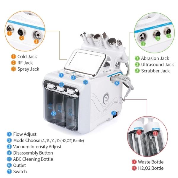 Mini Hydra Microdermabrasion Oxygen Facial Whitening Machine