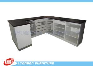 Wholesale Unique Big Size Black / White Shop Cash Counter Table MDF With Multi Layers from china suppliers