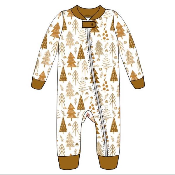 Baby infant bodysuit romper christmas tree print baby girls clothes dress christmas 7pcs sets