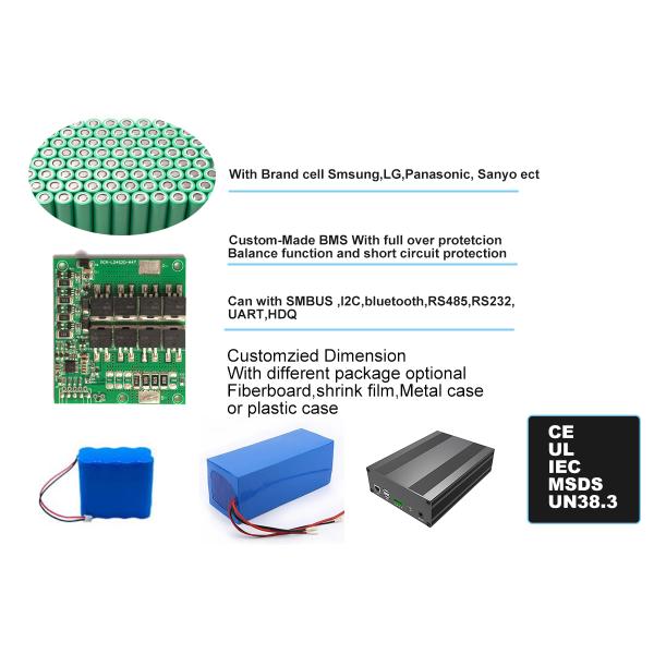 Lifepo4 Custom Lithium Ion Battery Packs 12V 33Ah With Anderson Connector