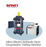 4%-100% FS KN Micro Electro Hydraulic Servo Compression Testing Machine With