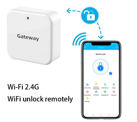 TT Smartlife Security Fingerprint Wifi Smart Door Lock With Keypad