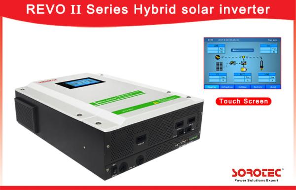 Quality Solar Hybrid Energy Storage Inverter Output Power Factor PF 1.0 With Touch Display Screen for sale