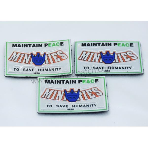 4 Colorways 3M Reflective Velcro Patch Screen Printed LOGO For Jeans