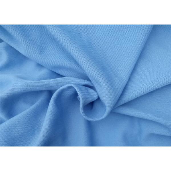 Jersey single side 21s knitted 100% combed cotton fabric sport shirt wholesale high quality