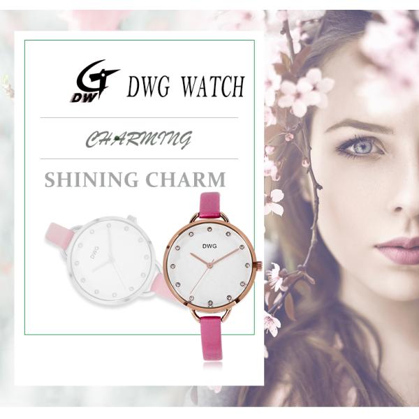 Classic Alloy Women Vintage Quartz Watches PU Slim Leather Strap