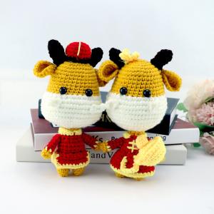 Wholesale Lifelike Polyester Stuffed Handmade Crochet Doll from china suppliers