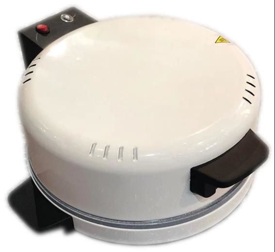 White 2200W 40cm Arabic Pizza Bread Maker With Timer