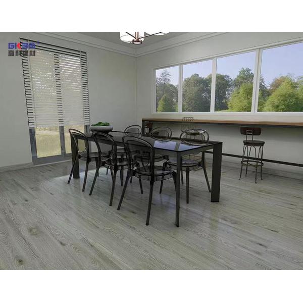 5mm SPC Flooring For Bathroom Cloudy Gray Oak Stone Composite Click GKBM SY-W3005