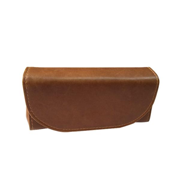 High-end Leather Portable Sunglasses Case / Spectacle Pouch