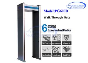 China 6zone Door Frame Metal Detector Gate For Gorvenment Buildings / Factories on sale