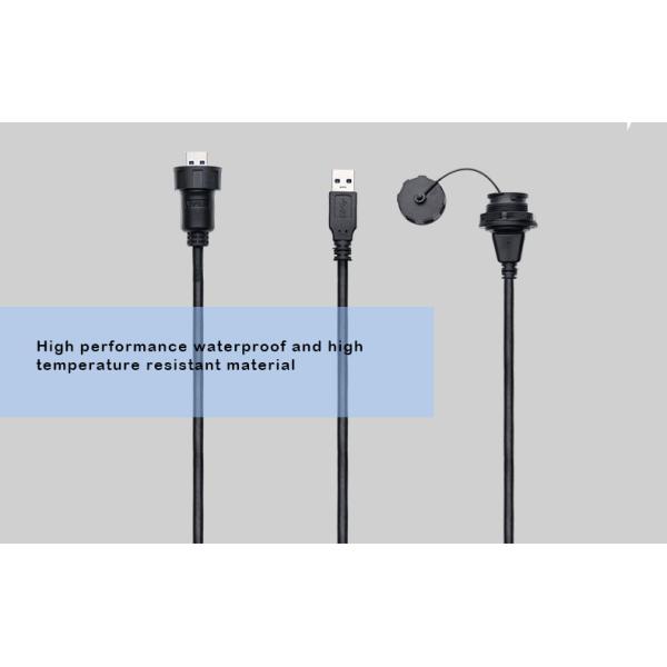 Socket Connector Cnlinko USB Waterproof Circular Male Female USB Plug Panel Mount USB3.0 Ip68 Automotive Type C Female Connector