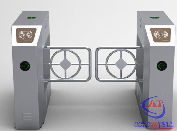 Half Height Multiple Read Write Device Swing Gate Turnstile Remote Controlled