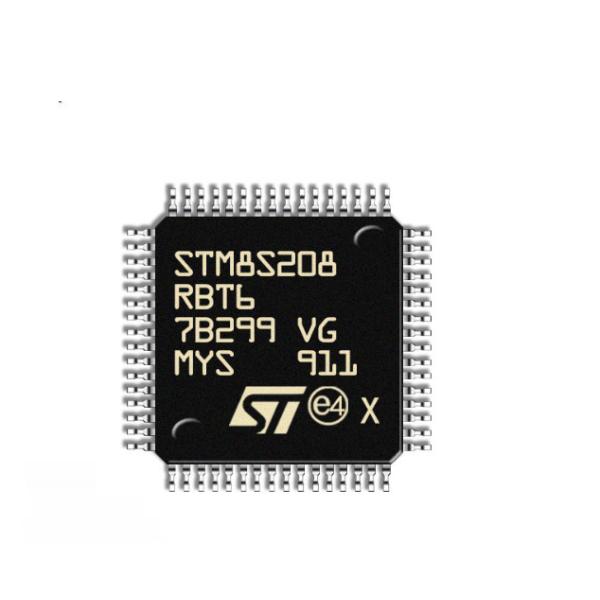 MCU 24MHz, 8-Bit MCU LQFP-64 STM8S208RBT6 Suitable for smart door lock and fingerprint lock scheme
