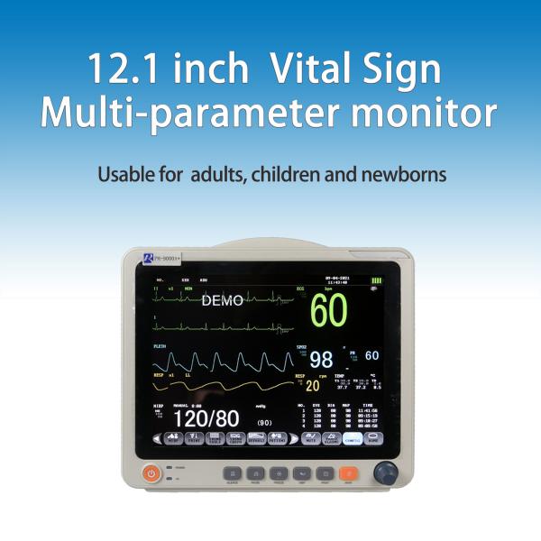 Color Touch Screen Multiparameter Patient Monitor 12 Inch ICU Patient Monitoring System