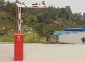 China Powder Coating Steel Automatic Boom Gates , Remote Control Driveway Barriers on sale