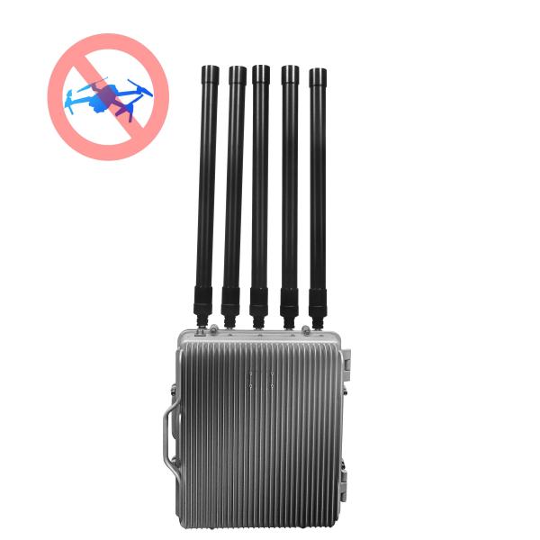 Quality Outdoor Computer Connection Long Range UAV Drone Signal Jammer Blocker For Oil Depot for sale