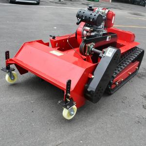 China Garden Grass Cutting Machine Flail Lawn Mower Orchard Crawler RC Lawn Mower Tractor on sale