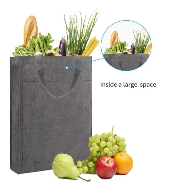 Reusable Eco Friendly Custom Shopping Bags Women'S Canvas Handbags Purses 13X3X16"