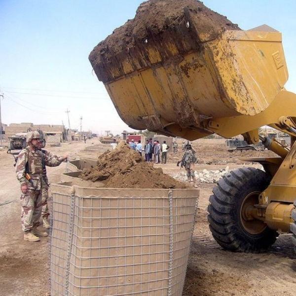 Protective Gabion Baskets Galvanised 0.3m Width Defensive Barrier