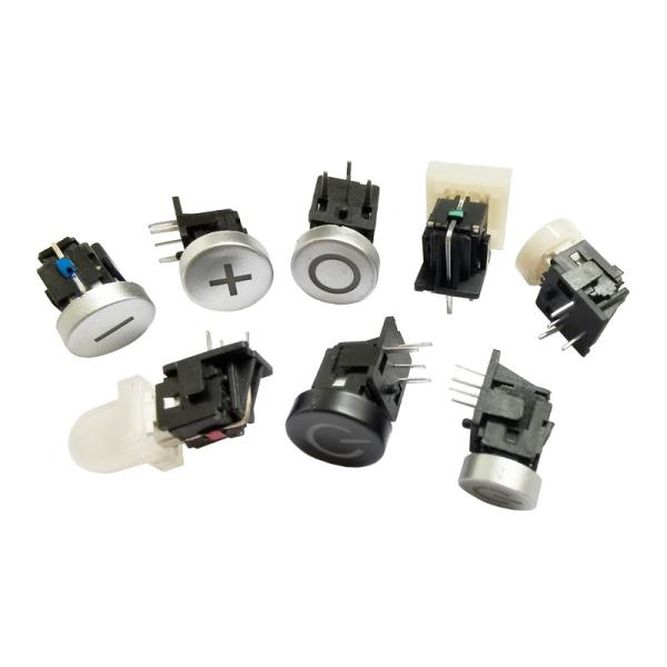 Illumination Tactile Switch,Horizontal Operation Right Angle LED Light Push