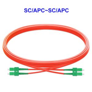 SC APC SC APC Multimode Fiber Patch Cord