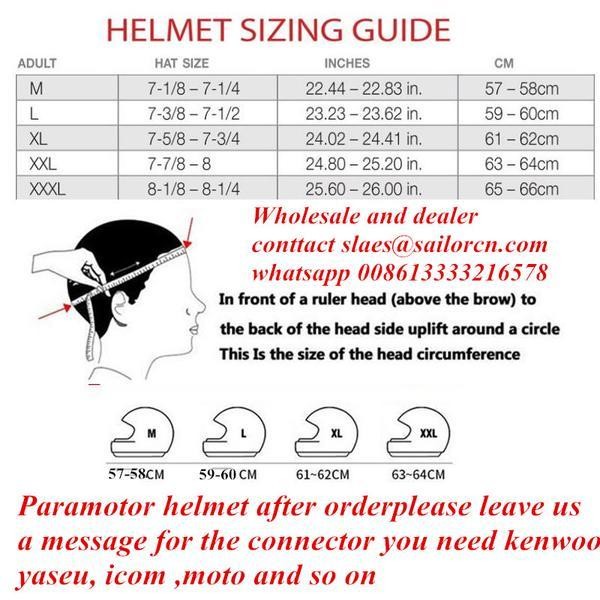 Paramotort helmet Headset and accessories EN966 CERTIFICATED best price