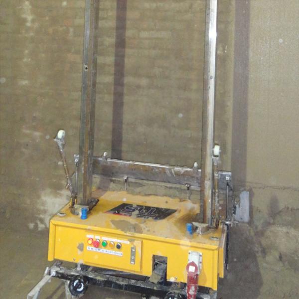 Quality Yellow / Silver Automatic Rendering Machine Fast Speed Wall Cement Mortar Render for sale