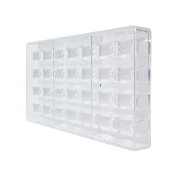 PS DIY Square Shape Chocolate Mould 3D Polycarbonate Customized