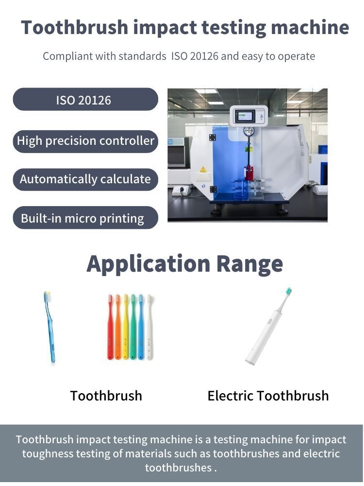 ISO180 Digital Display Izod Impact 2.75j Toothbrush Pendulum Impact Testing Machine