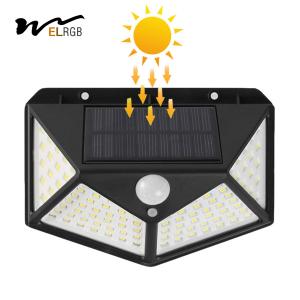 China 1000LM 100 LED Solar Powered Lights Solar Motion Detector Lights on sale