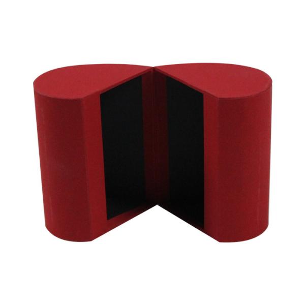 Soft Textured Luxury Packaging Box , Valentine Heart Shaped Paper Box