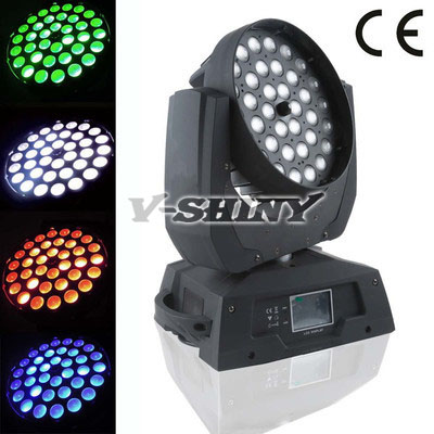 Touch Screen Operation Rgbwauv 6 in 1 Led Zoom Wash Moving Head Light