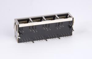 Power Over Ethernet RJ45 Single Port With Leds EMI Shield Panel Ground And PCB Ground