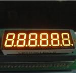 Continuous 6 Digit 7 Segment Alphanumeric LED Display Amber 0.36 Inch