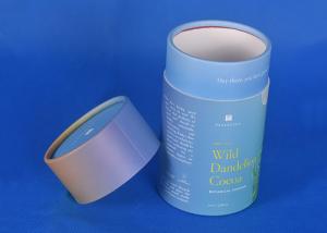 China Cylinder Eco Friendly Packaging Boxes 2000GSM 3.5mm Cardboard Paper Tube Tea Packaging on sale