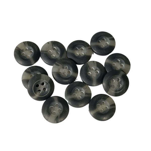 14mm Faux Horn Buttons Grey Color Use On Coat Jacket Outerwear