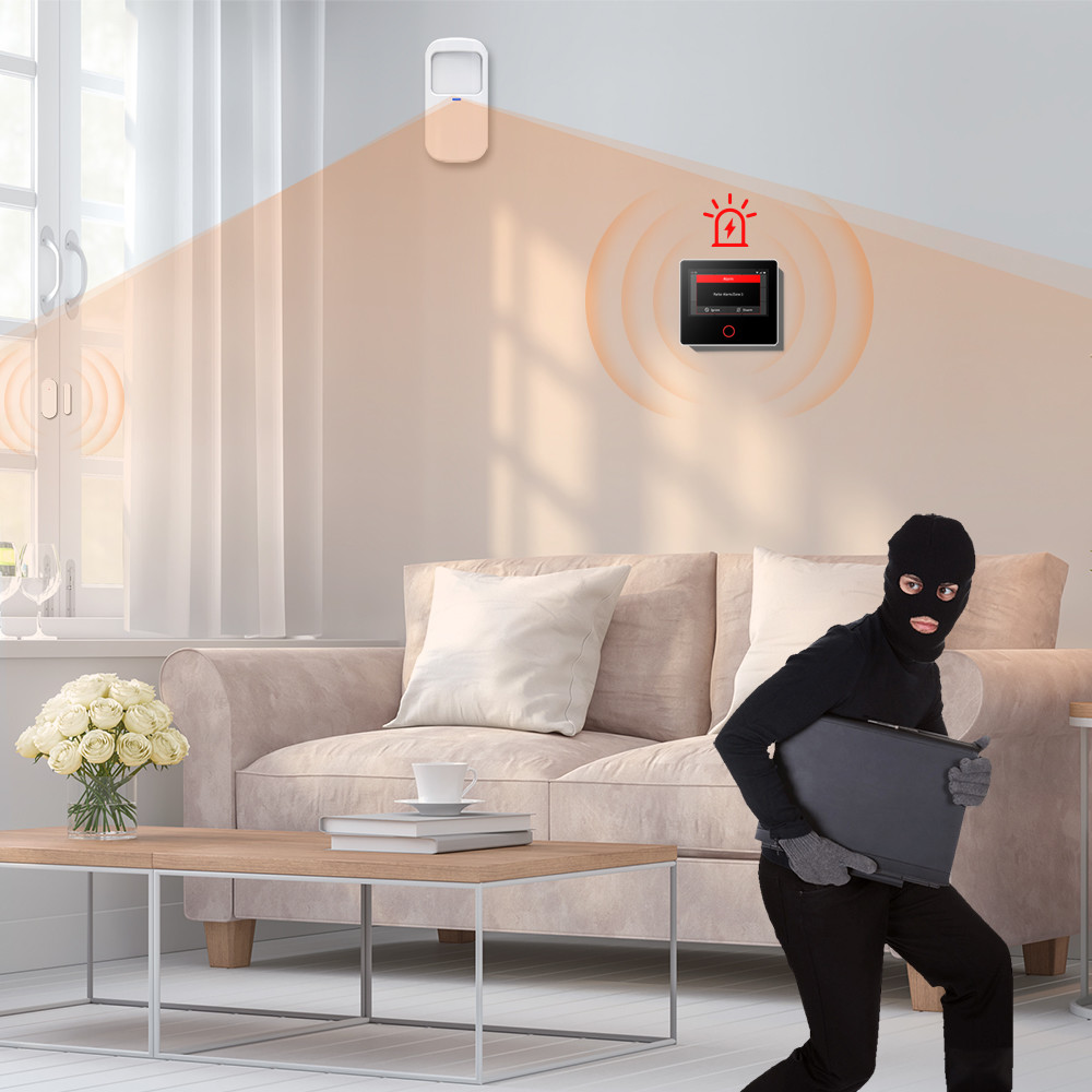 Glomarket Tuya Wifi 4G Smart Security Alarm System Google Alexa Built In Siren