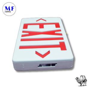 Wholesale Emergency Exit Sign Lights IP43 Certified 3W LED 2h Backup Waterproof Fire-Resista Photoluminescent Factory School for Indoor Commercial Buildings from china suppliers